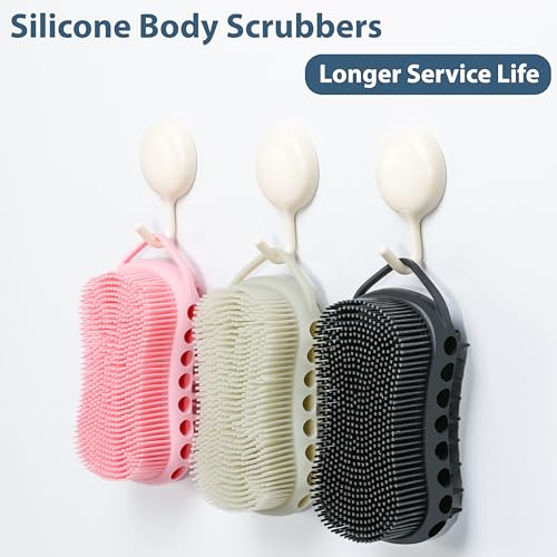 MtBoi Double-Sided Silicone Body Scrubber & Shampoo Brush