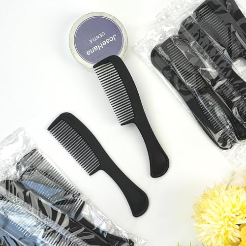 150 Pack Black Hair Combs Bulk with 5.9 Inch Individually Wrapped Pocket Combs