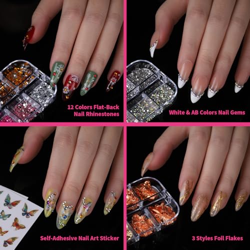 Fandamei Acrylic Nail Kit with Tips & Tools for Beginners - DIY Nail Art Set