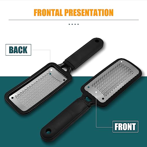 Stainless Steel Foot File Set - 2 Pcs Professional Callus Remover