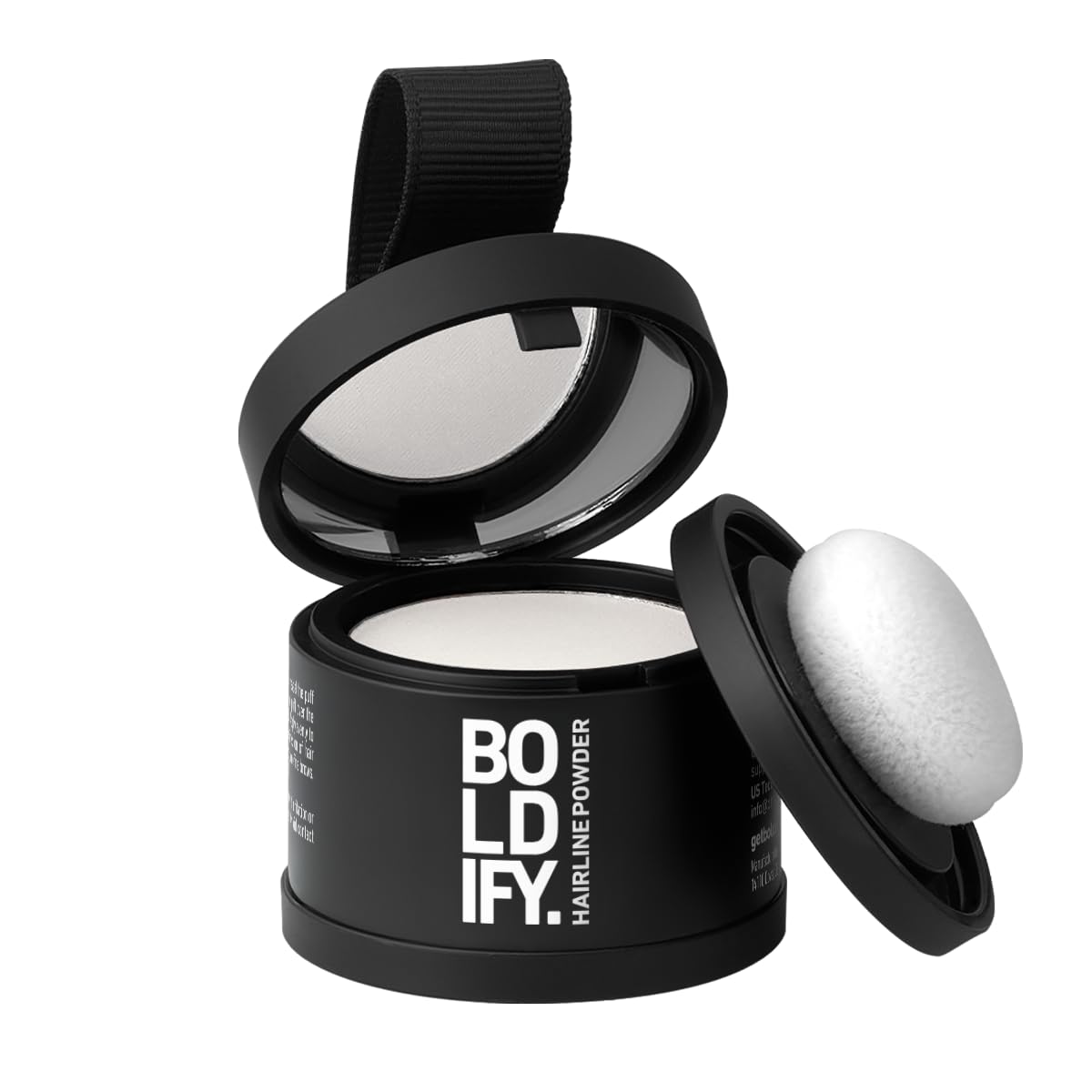 BOLDIFY Hairline Powder - Water-Resistant Root Touch Up for Gray Coverage | 10g Medium Brown, 24-Hour Stain-Proof