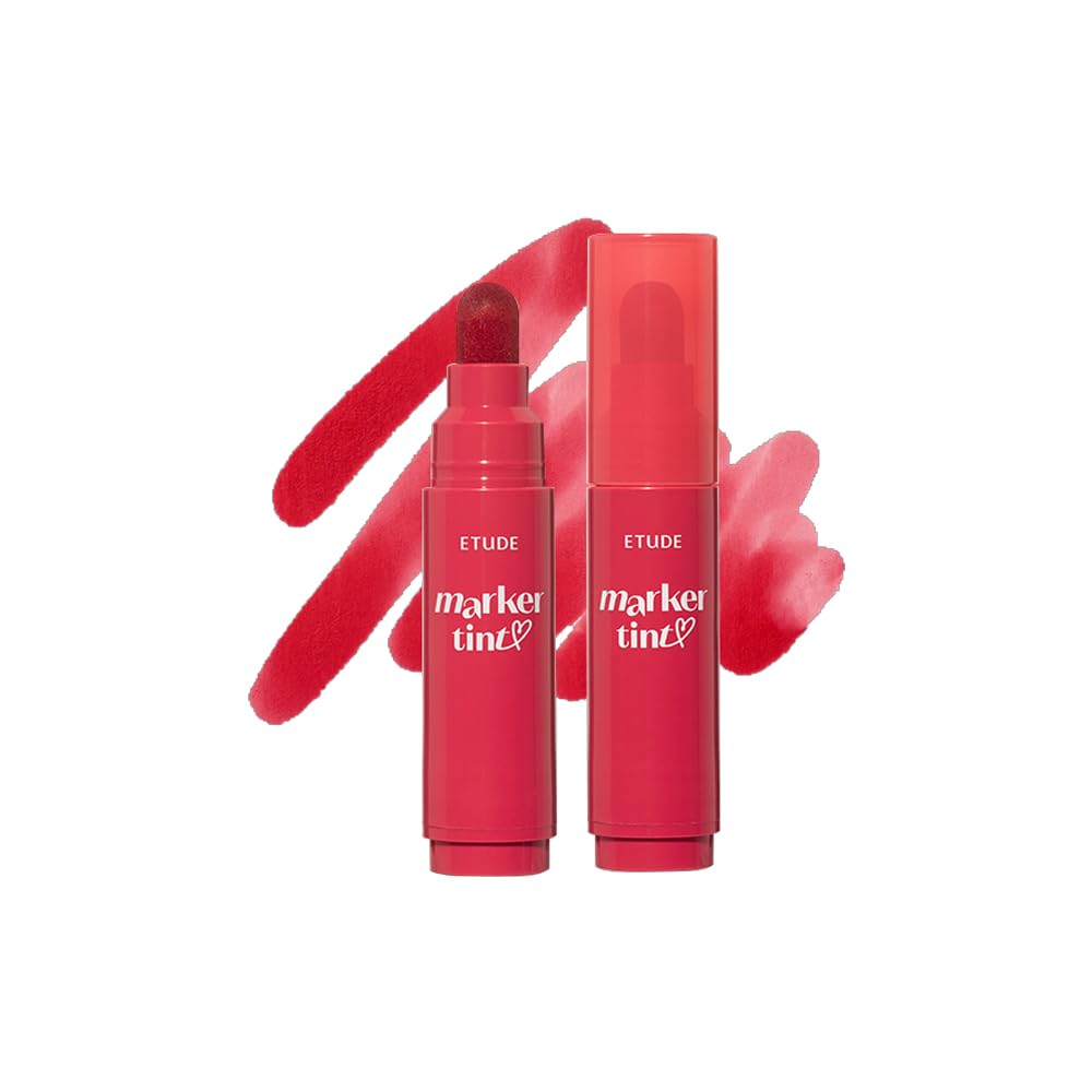 Dear Darling Marker Tint - Hydrating Long Lasting Lip Stain #5 Pink Tangerine (5g) | High Pigment Kbeauty Lip Tint