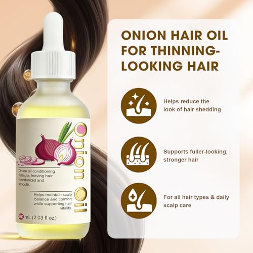 SKSOYT Onion Oil for Hair & Scalp, 2.03 FL OZ - Nourishing Hair Treatment