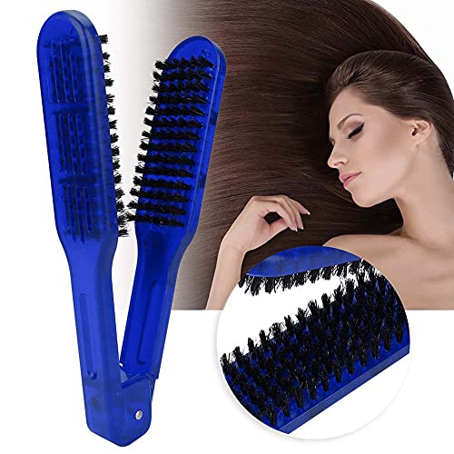 Double Sided Hair Straightening Brush for Frizz Control & Styling - Anti Static Comb