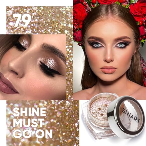 SINART Glitter Eyeshadow Powder - Dual Chrome, Cruelty-Free, 1g