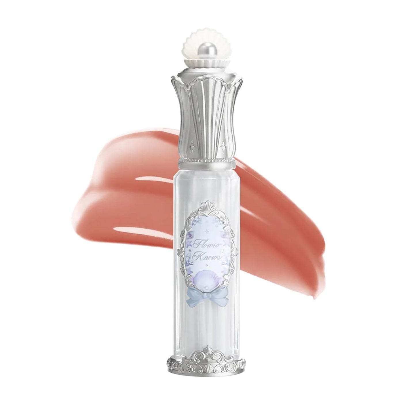Nourishing Lip Glaze - Shimmery Clear Lip Gloss with Hyaluronic Acid | Moisturizing Plumping Oil, 0.16 Fl Oz (P06 Lunar Jelly)