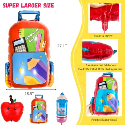 Back to School Decorations Kit - 78pcs Party Supplies Set
