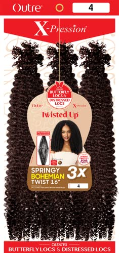 Outre Xpression Twisted Up Springy Bohemian Twist 16" - Medium Brown 4