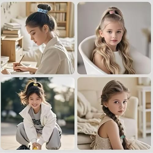 20Pcs Small Satin Hair Ties No Damage for Women Think Thin