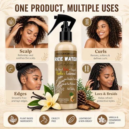Fermented Rice Water Hair Growth Spray with Biotin & Rosemary - 4 oz