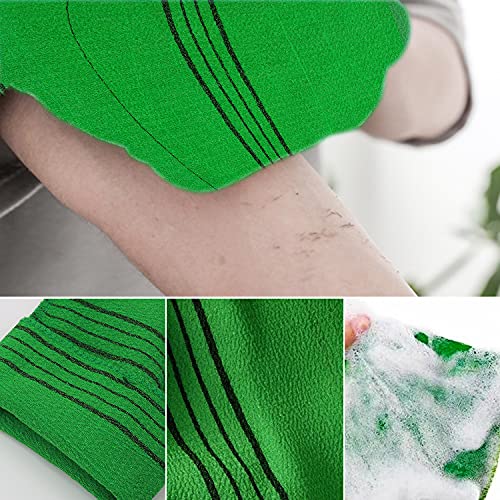 Korean Exfoliating Mitts - 6 Pcs Colorful Washcloth Set