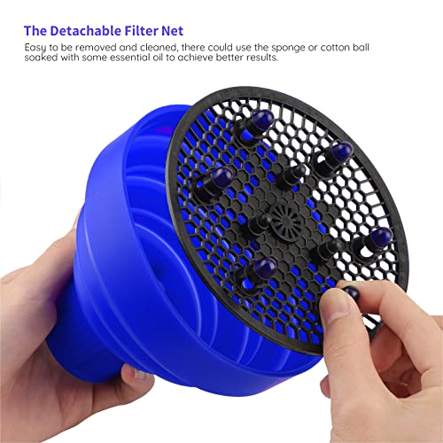 Segbeauty Foldable Hair Diffuser for Curly Hair - Blue