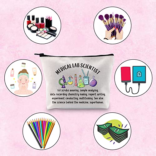 TSOTMO Professional Lab Scientist Makeup Bag - Zipper Pouch