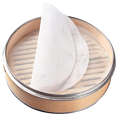 GUCUJI 13-Inch Silicone Steamer Liners - Non-Stick, Reusable Mats (4 Pcs)