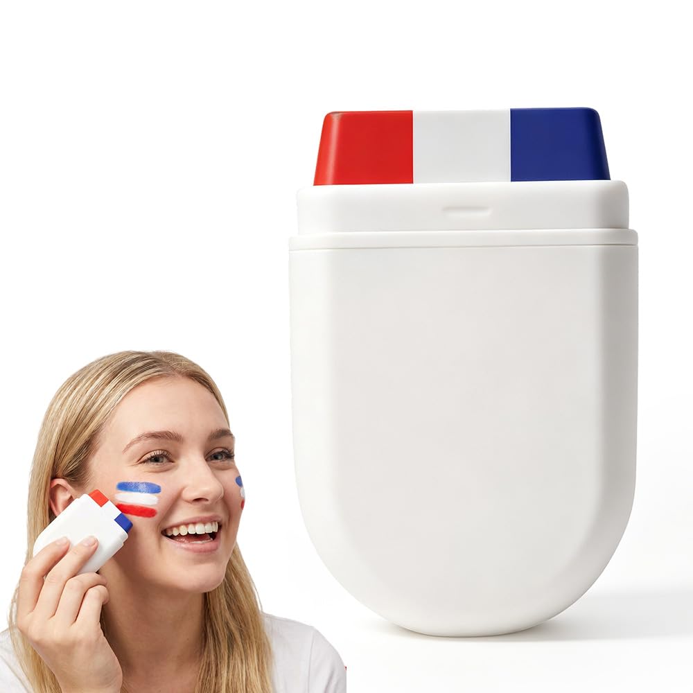Face Paint Stick for Sports Fans - Washable Red, White & Green Body Paint for Baseball & Soccer Games | 2026 Design