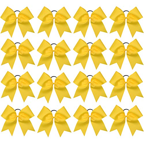 OAOLEER 16 Pack 8-Inch Large Cheer Hair Bows for Girls & Cheerleading