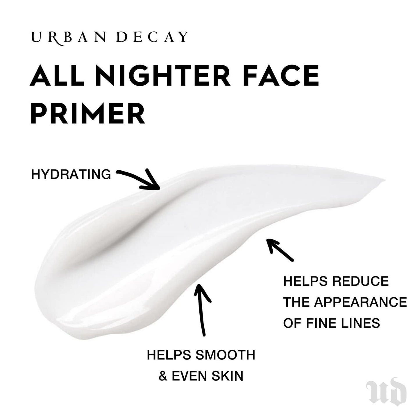 Urban Decay All Nighter Face Primer - Hydrating & Smoothing Makeup Base for All Skin Types | Lightweight, Paraben-Free, Vegan