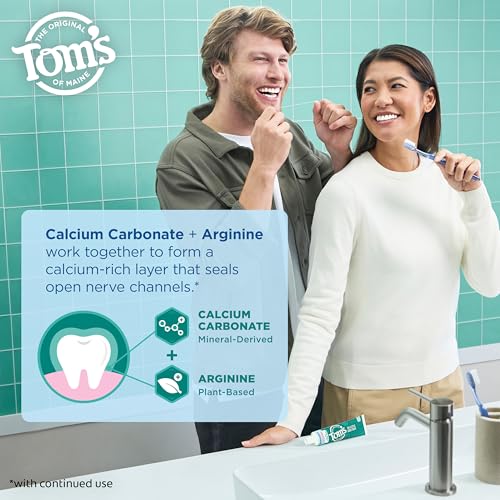 Tom's of Maine Rapid Relief Sensitive Toothpaste, 4.5 oz - Fluoride Free Gentle Mint