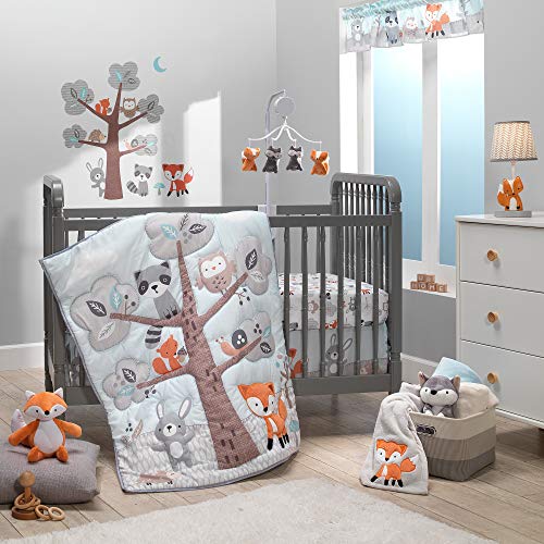 Woodland Friends Fitted Crib Sheet - Eco-Friendly Microfiber, 52x28x8 Inch