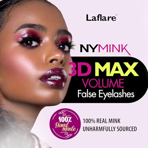 Laflare NY Max Volume 3D Mink Lashes Value Pack - 3 Pairs, NYMVP-15X3P