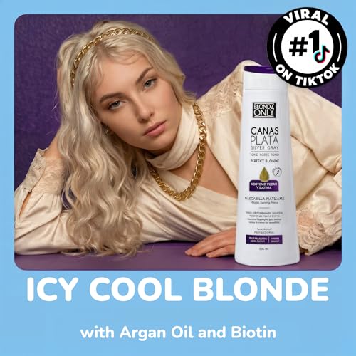 Icy Cool Blonde Hair Toning Mask with Argan Oil - 11.8 Fl. Oz