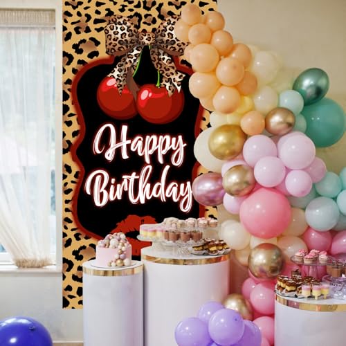 Cheetah Print Birthday Banner - 3x6FT Leopard Decor for Parties