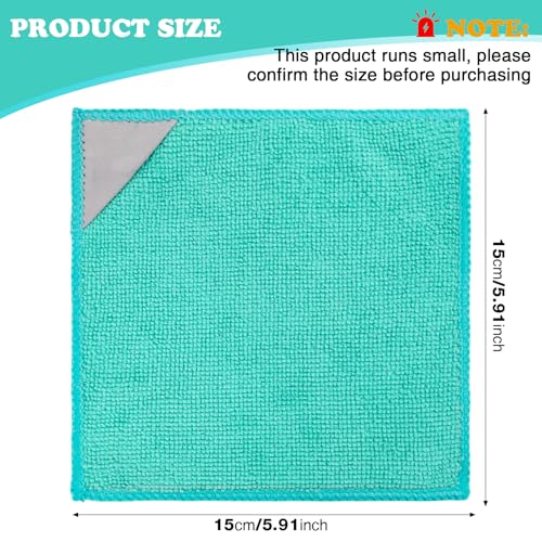 Gersoniel 8-Pack Magnetic Dry Erase Cloths - Mint Green 6x6 Inch