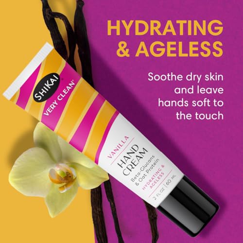 Hydrating Hand Cream with Vanilla - Moisturizer for Dry Skin - 2 oz