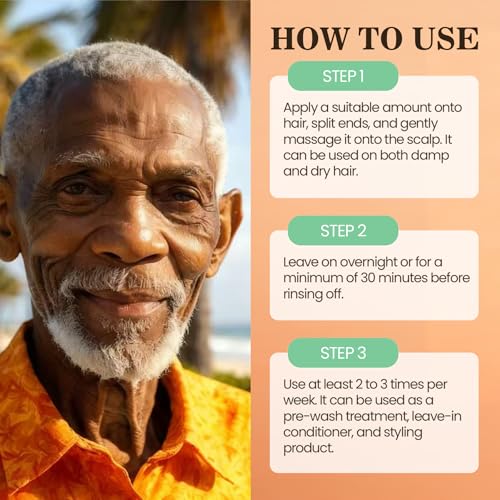 Batana Oil for Hair Growth Dr Sebi, 100% Raw Organic Batana Hair Mask from Honduras, Wild Growth Hair Oil, Scalp Oil Promotes Hair Thickness, Prevents Loss for Men & Women, 4.06 fl oz