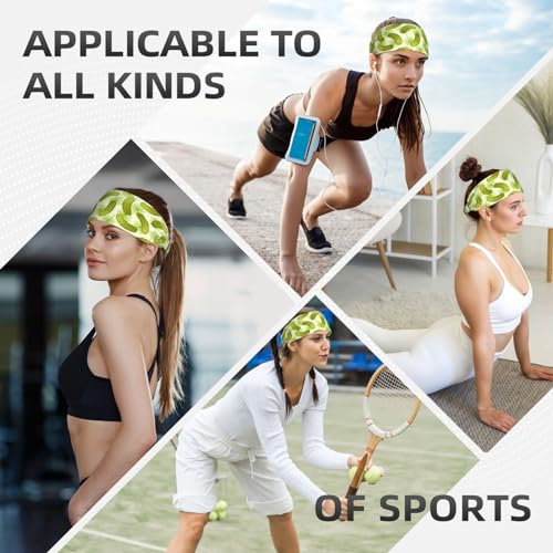 Dill Pickles Pattern Black & Gold Swirl Liquid Ink Headbands for Yoga & Fitness - One Size
