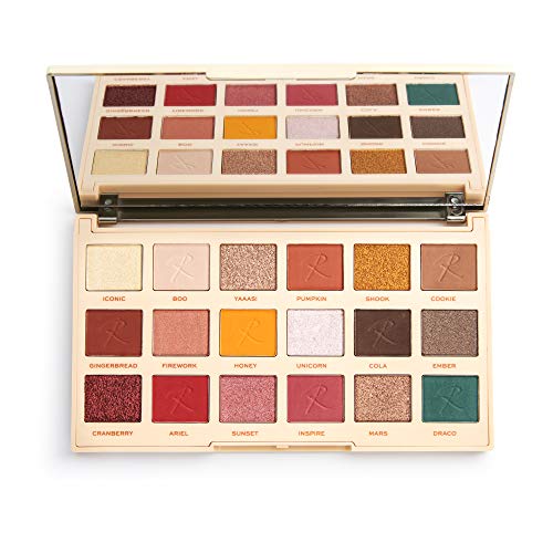 Makeup Revolution X Roxxsaurus Ride or Die Eyeshadow Palette - 18 Shades, Matte & Shimmer, Cruelty-Free