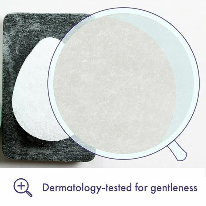 Buf-Puf Facial Sponge Set - Gentle Exfoliating Reusable Cleansing Pads, 3-Pack
