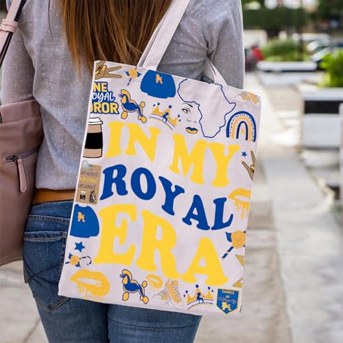 WCGXKO Gold & Royal Blue Canvas Tote Bag - Sorority Gift