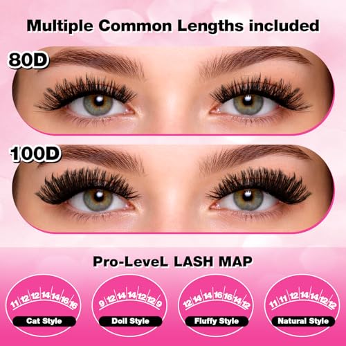 Path to Love 504pcs Lash Clusters Kit – DIY D-Curl Eyelash Extensions