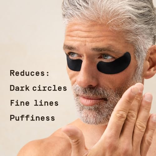 PAPATUI Men's Under Eye Patches - Reduce Puffiness & Dark Circles, 6 Ct
