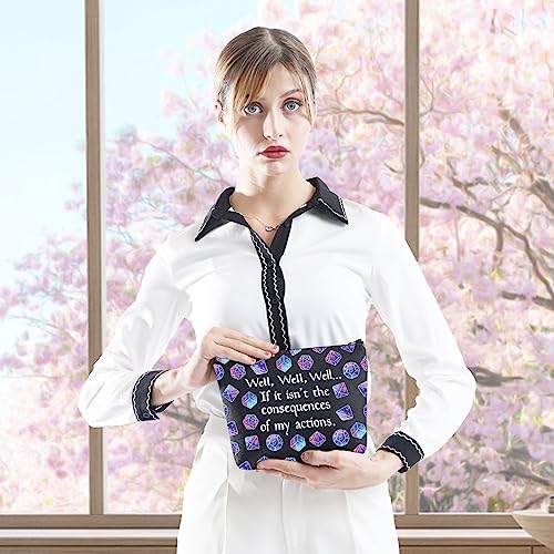 Canvas Dice Pouch for RPG Gamers - 3D Printed Makeup Bag