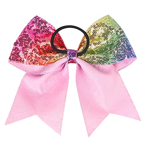 Large Deep Purple Sequin Hair Bow for Girls & Teens