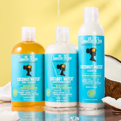 Camille Rose Coconut Water Curl Conditioner 11.99 oz – Hydrating & Frizz Control