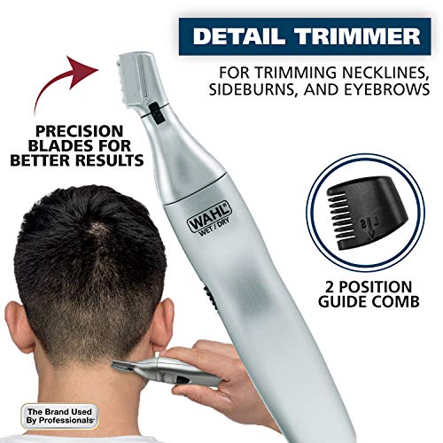 Wahl Battery Nose & Ear Hair Trimmer - Multi-Purpose Detail Kit