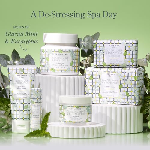 Beekman 1802 Goat Milk Face Wipes - Glacial Mint & Eucalyptus, 30 Count
