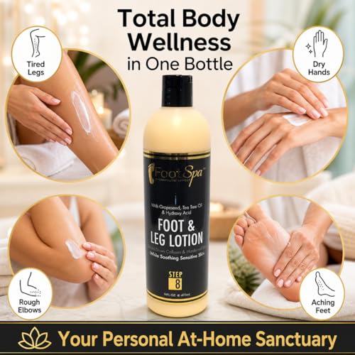 Warming Foot & Body Massage Lotion - Peppermint Eucalyptus, 16 oz