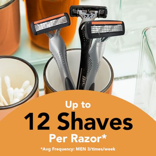BIC Flex 4 Sensitive Disposable Razors for Men, 10-Pack