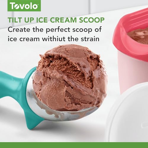 Tovolo Heavy Duty Ice Cream Scoop with Non-Slip Handle - Seafoam Green