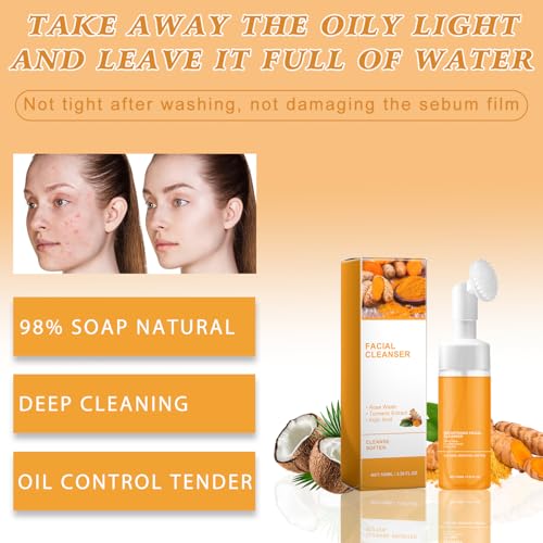 Turmeric Cleansing Set: Facial Wash, Soap & Exfoliating Pads