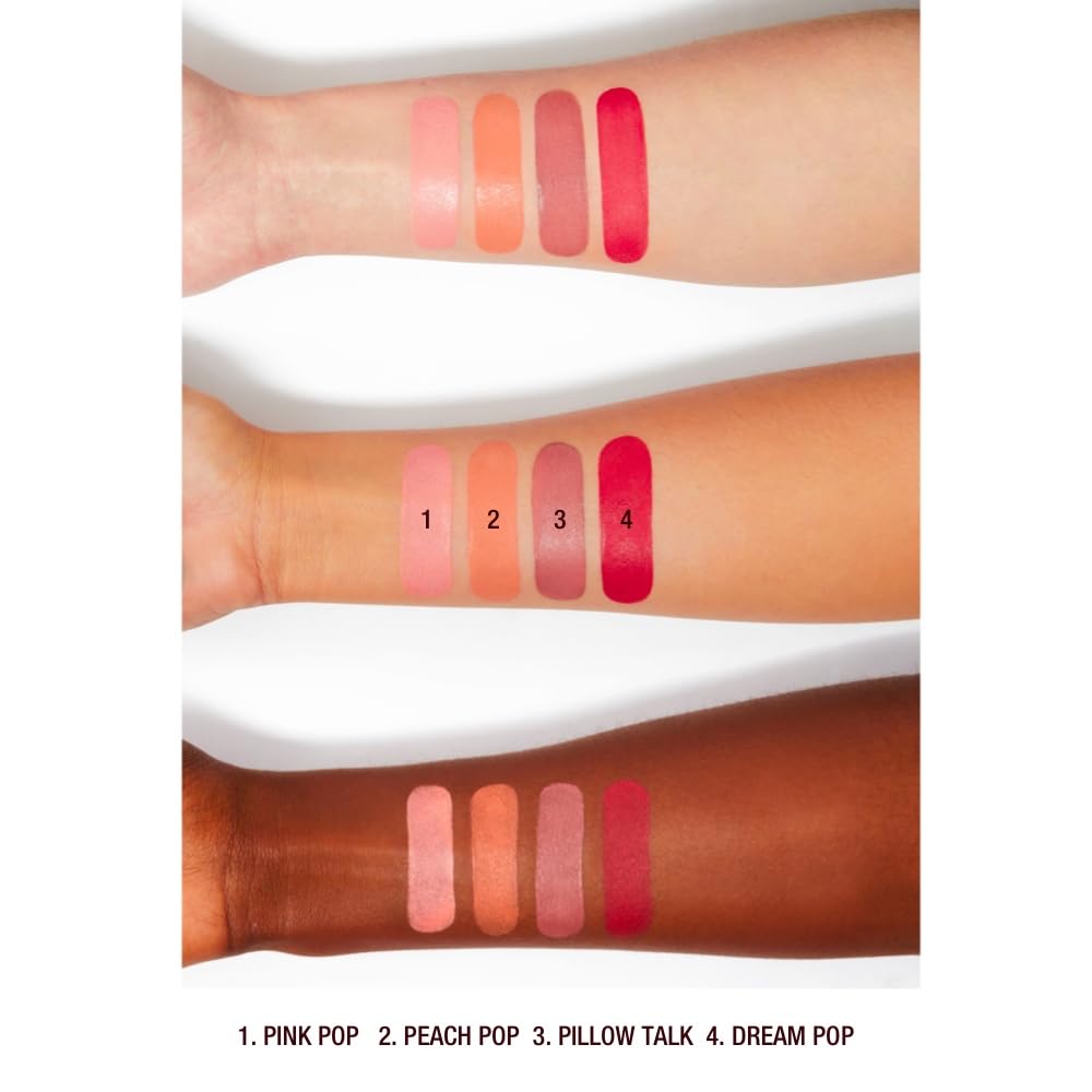 Charlotte Tilbury Pillow Talk Matte Liquid Blush Wand - Matte Blush for Cheeks with Cushion Applicator - Infused with Lumi-Blur Technology for a Light-Reflecting, Soft-Focus Effect - Pillow Talk