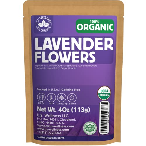 Organic Lavender Tea - 100% Raw Albanian Harvest, 4oz