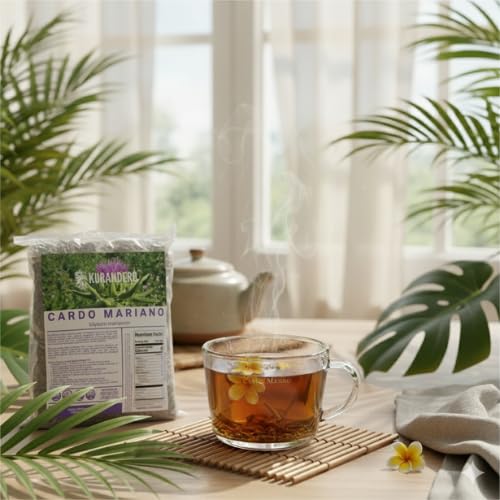 Kurandero Milk Thistle Herbal Tea - 4oz Loose Leaf, Caffeine-Free