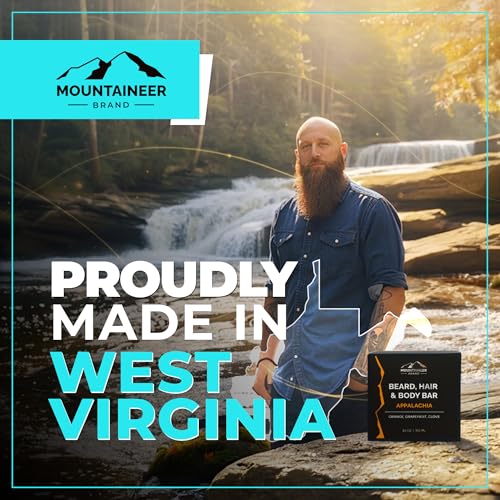 Mountaineer Brand Smokey Bourbon 3-in-1 Beard, Hair & Body Bar Soap