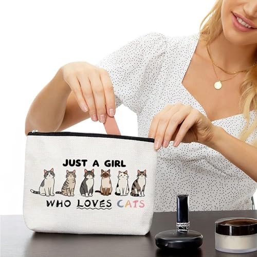 Choinn Cat Lovers Makeup Bag - Waterproof Cosmetic Pouch