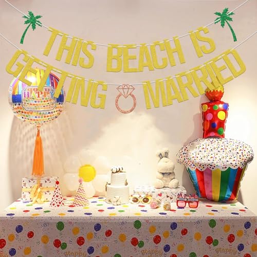 Beach Bachelorette Banner - This Beach Is Getting Married